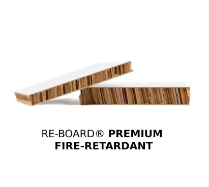 Re-board fire retardant