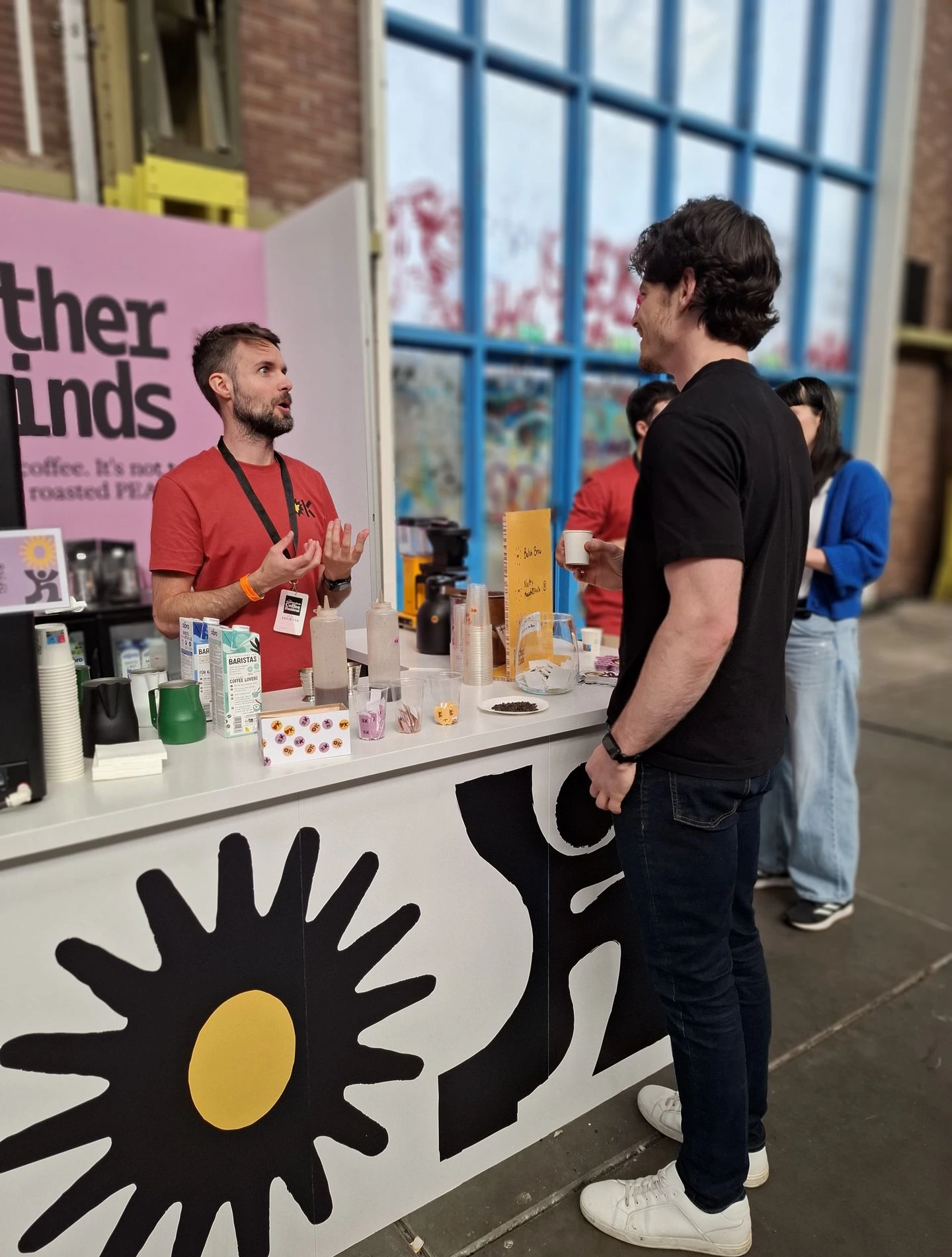 Amsterdam coffee Festival Carboard desk with lamination